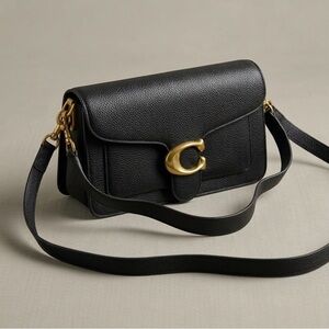 Coach Black Leather Crossbody Bag